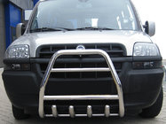 Fiat Doblo I 2001–2005 Sprednji kenguru lok QT007 (nerjaveče jeklo) fotografija 1
