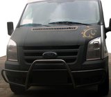 Ford Transit 2000–2014 Sprednji zaščitni lok (bull bar) s stranskimi cevmi WT021 (2006-2014, nerjaveče jeklo) fotografija 1
