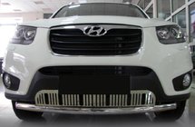 Hyundai Santa Fe 2 2006–2012 Sprednji zaščitni lok ST008-Special (nerjavno jeklo) fotografija 1