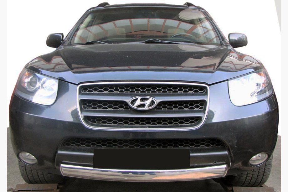 Hyundai Santa Fe 2 2006–2012 Sprednji zaščitni lok ST008-Oval (nerj.) Image