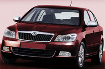 Skoda Octavia II A5 2010–2013 Kromirani pokrovi ogledal (2 kosa, nerjaveče jeklo) fotografija 1