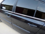 Renault Megane II 2004–2009 Zunanja okenska obroba (4 kosi, inox) HB, Carmos – turško nerjavno jeklo fotografija 1
