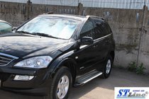 SsangYong Kyron 2005–2014 Stranski pragovi King (2 kosa, aluminij) fotografija 3