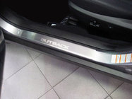 Subaru Outback 2009–2014 Natanika Premium obloge pragov (2 kos, nerjaveče jeklo) fotografija 1
