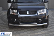 Suzuki Grand Vitara 2005–2017 Sprednja dvojna zaščitna cev 60/42 mm (nerjavno jeklo) fotografija 5