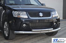 Suzuki Grand Vitara 2005–2017 Sprednja dvojna zaščitna cev 60/42 mm (nerjavno jeklo) fotografija 7