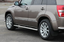 Suzuki Grand Vitara 2005–2017 Stranske cevi BB001 (2 kos, nerjavno jeklo) fotografija 1