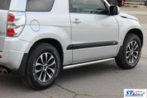 Suzuki Grand Vitara 2005–2017 Stranske cevi BB001 (2 kos, nerjavno jeklo) fotografija 6