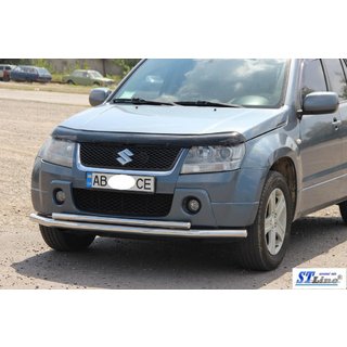 Sprednja dvojna zaščitna cev 60/42 mm (nerjavno jeklo) Suzuki Grand Vitara 2005–2017 fotografija 2