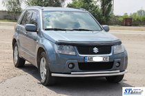 Suzuki Grand Vitara 2005–2017 Sprednja dvojna zaščitna cev 60/42 mm (nerjavno jeklo) fotografija 9