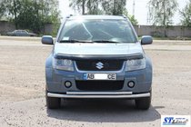 Suzuki Grand Vitara 2005–2017 Sprednja dvojna zaščitna cev 60/42 mm (nerjavno jeklo) fotografija 10