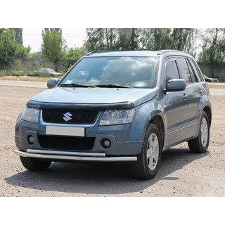 Sprednja dvojna zaščitna cev 60/42 mm (nerjavno jeklo) Suzuki Grand Vitara 2005–2017 fotografija 1