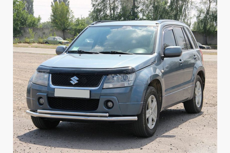 Suzuki Grand Vitara 2005–2017 Sprednja dvojna zaščitna cev 60/42 mm (nerjavno jeklo) Image