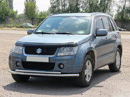 Suzuki Grand Vitara 2005–2017 Sprednja dvojna zaščitna cev 60/42 mm (nerjavno jeklo) fotografija 1