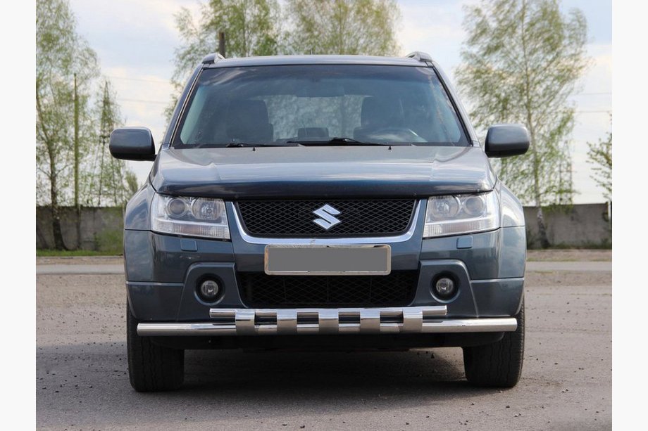 Suzuki Grand Vitara 2005–2017 Sprednja zaščitna cev ST015 (nerjavno jeklo) Image