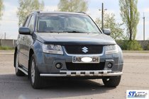 Suzuki Grand Vitara 2005–2017 Sprednja zaščitna cev ST015 (nerjavno jeklo) fotografija 3