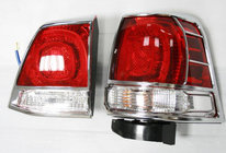 Toyota Land Cruiser 200 2007–2021 Kromirane obloge zadnjih luči (2008-2012, 4 deli, plastika) fotografija 1