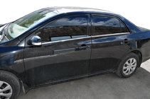 Toyota Corolla 2007–2013 Zunanja okenska obroba (4 kosi, inox) Carmos - turško nerjaveče jeklo fotografija 1