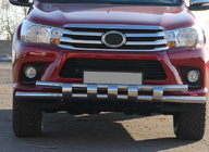 Toyota Hilux 2015– Sprednji zaščitni lok ST015 (nerjaveče jeklo) fotografija 3