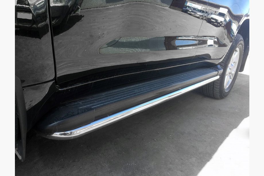 Toyota Land Cruiser 200 2007–2021 Zaščita stranskih pragov BB004 (2 kosa, inox) Image