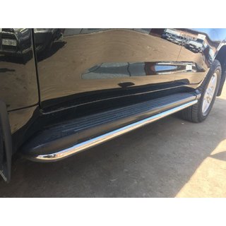 Zaščita stranskih pragov BB004 (2 kosa, inox) Toyota Land Cruiser 200 2007–2021 fotografija 2