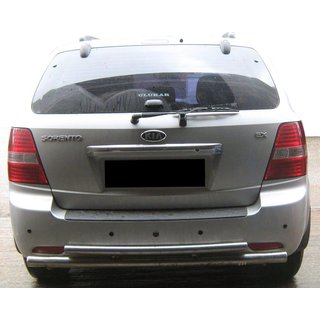 Zadnji zaščitni lok AK002-Dvojni (nerjaveče jeklo) Kia Sorento I BL 2002–2009 fotografija 1