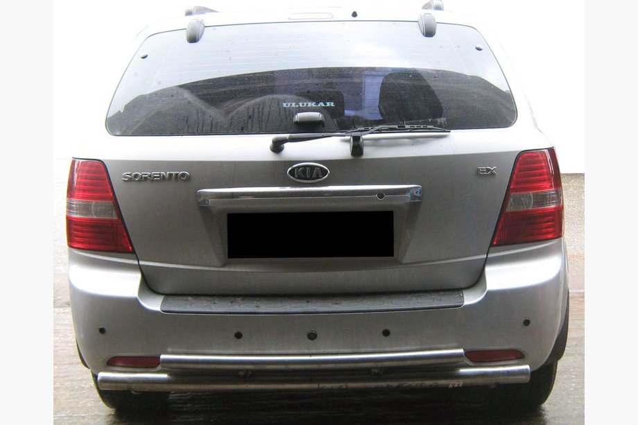 Kia Sorento I BL 2002–2009 Zadnji zaščitni lok AK002-Dvojni (nerjaveče jeklo) Image