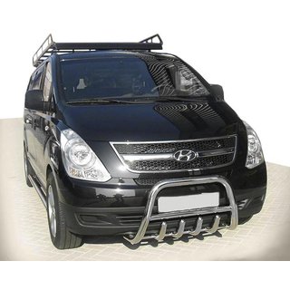 Prednji zaščitni lok WT003-2 (nerjaveče jeklo) Hyundai H300, H1, Starex 2008–2020 fotografija 1