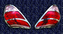 Toyota Rav 4 2006–2013 Okrasni pokrovi zadnjih luči 2006-2009 (2 kosa, nerjaveče jeklo) fotografija 3