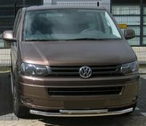 Volkswagen T5 2010–2015 Sprednji dvojni zaščitni lok 60/48 mm (nerjaveče jeklo) 51 x 42 mm fotografija 1