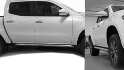 Mercedes X class 2017–2020 Bočne cevi s poševnim zaključkom (2 kosa, nerjaveče jeklo) fotografija 1