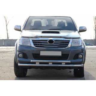 Sprednji zaščitni lok ST014 (nerjavno jeklo) Toyota Hilux 2006–2015 fotografija 3