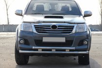 Toyota Hilux 2006–2015 Sprednji zaščitni lok ST014 (nerjavno jeklo) fotografija 3