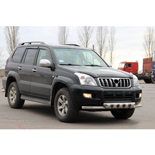 Sprednji zaščitni lok ST015 (nerjaveče jeklo) Toyota Land Cruiser Prado 120 2002–2009 fotografija 4