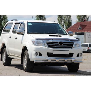 Sprednji zaščitni lok ST015 (nerjaveče jeklo) Toyota Hilux 2006–2015 fotografija 3