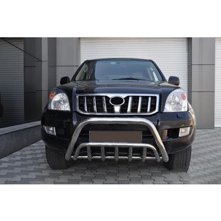 Nizek sprednji zaščitni lok WT002 (nerjavno jeklo) Toyota Land Cruiser Prado 120 2002–2009 fotografija 2