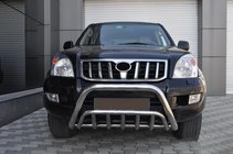Toyota Land Cruiser Prado 120 2002–2009 Nizek sprednji zaščitni lok WT002 (nerjavno jeklo) fotografija 2