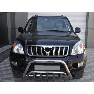 Nizek sprednji zaščitni lok WT002 (nerjavno jeklo) Toyota Land Cruiser Prado 120 2002–2009 fotografija 1