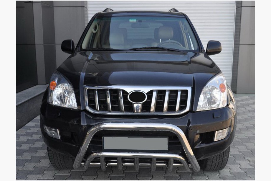 Toyota Land Cruiser Prado 120 2002–2009 Nizek sprednji zaščitni lok WT002 (nerjavno jeklo) Image