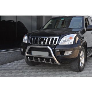 Nizek bullbar WT003 (nerjaveče jeklo) Toyota Land Cruiser Prado 120 2002–2009 fotografija 3