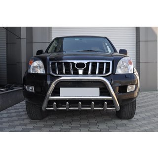 Nizek bullbar WT003 (nerjaveče jeklo) Toyota Land Cruiser Prado 120 2002–2009 fotografija 4
