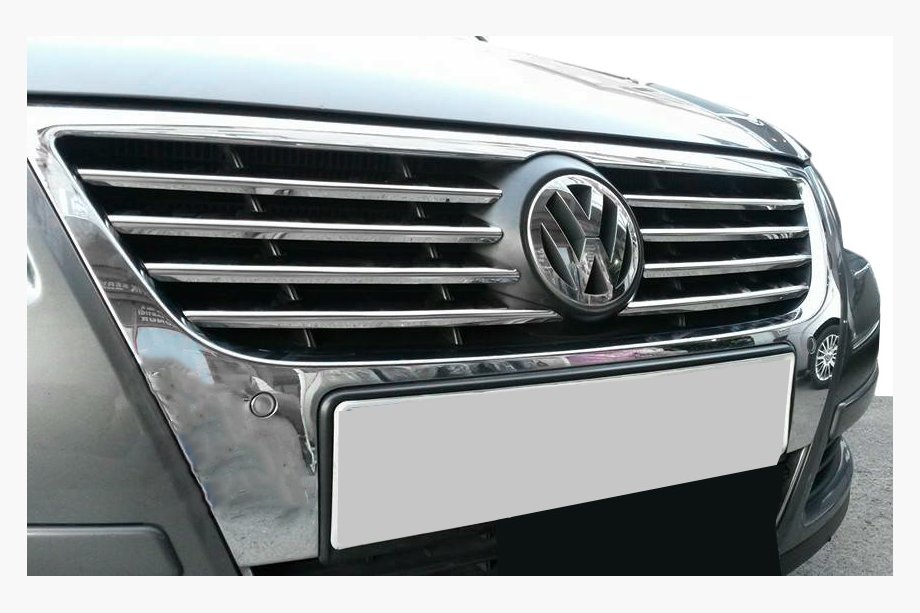 Volkswagen Passat B6 2006–2012 Obloge za masko (8 kos, nerjaveče jeklo) Image