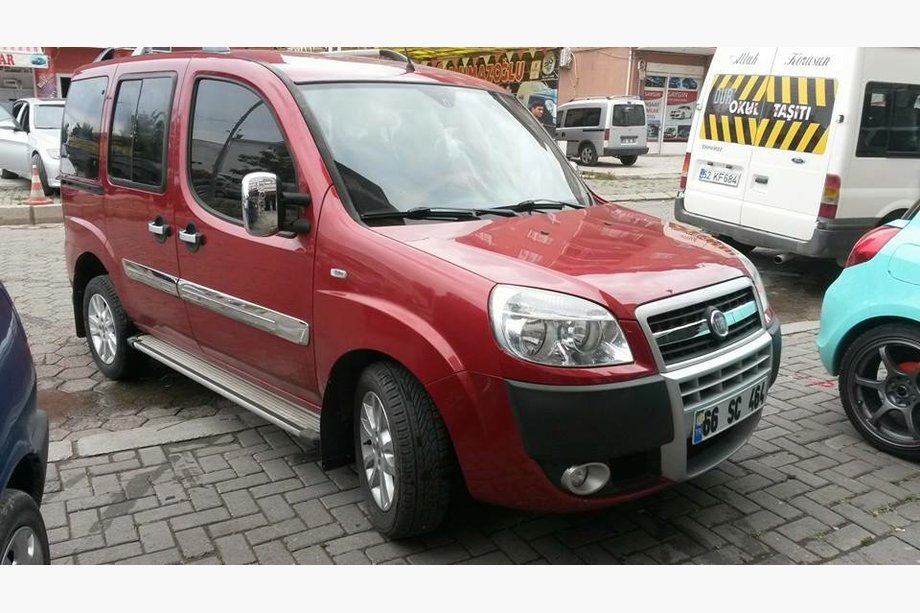 Fiat Doblo I 2005–2010 Široki vratni molding (4 kosi, nerjaveče jeklo) Fotografija 4