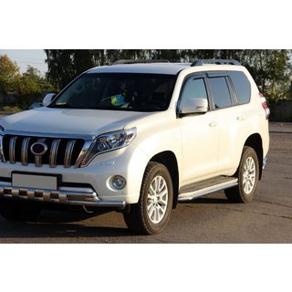Sprednji zaščitni lok ST015 (nerjaveče jeklo) Toyota Land Cruiser Prado 150 2009–2023 fotografija 3