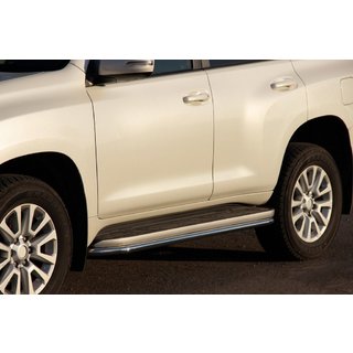 Zaščita stranskih pragov BB004 (2 kosa, inox) Toyota Land Cruiser Prado 120 2002–2009 fotografija 1