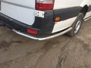 Mercedes Sprinter W906 2006–2018 Stranske cevi za zadnjim kolesom, kotne (2 kosa, nerjavno jeklo) Dolga fotografija 3