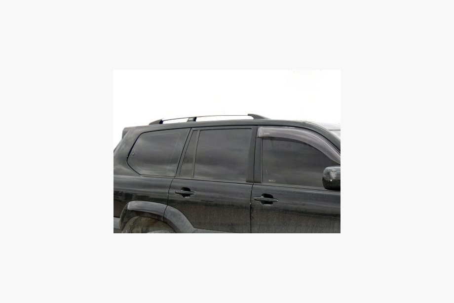 Toyota Land Cruiser Prado 120 2002–2009 Strešni nosilci – letve, siva metalik (turški) Plastične pritrdilne noge Image