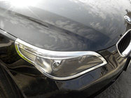 BMW Serija 5 E60/E61 2003–2010 Kromirane obrobe žarometov (2 kosa, plastika) fotografija 1