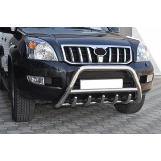 Nizek bullbar WT003 (nerjaveče jeklo) Toyota Land Cruiser Prado 120 2002–2009 fotografija 1