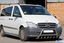 Mercedes Viano 2004–2014 Prednji zaščitni lok WT003/004 (nerjaveče jeklo) 60 mm, z napisom fotografija 2